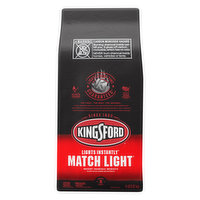 Kingsford Charcoal Briquets, Instant, Match Light - 8 Pound