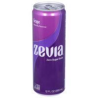 Zevia Soda, Zero Calorie, Grape