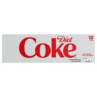 Diet Coke Soda, Fridge Pack - 12 Each