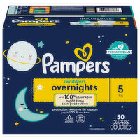 Pampers Diapers, 5 (27+ lb), Super Pack - 50 Each 