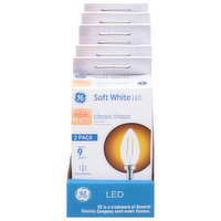 GE Bulbs, LED BC, Soft White, Classic Shape, 4 Watts, 2 Pack - 2 Each