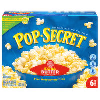 Pop-Secret Popcorn, Extra Butter, Premium - 6 Each 