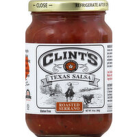 Clint's Salsa, Texas, Roasted Serrano - 16 Ounce 