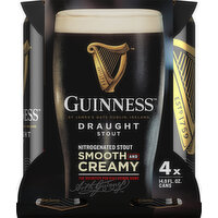 Guinness Beer, Draught Stout - 4 Each 