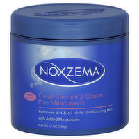 Noxzema Deep Cleansing Cream, Plus Moisturizers - 12 Ounce 