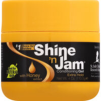 Shine n Jam Conditioning Gel, with Honey Extract, Extra Hold - 4 Ounce 