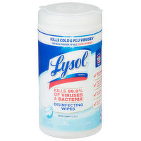 Lysol Disinfecting Wipes, Crisp Linen Scent - 80 Each 