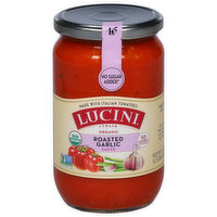 Lucini Italia Sauce, Organic, Roasted Garlic