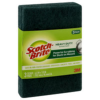 Scotch Brite Scour Pads, Heavy Duty, 3 Pack - 3 Each 