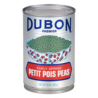 Dubon Premier Early Spring Petit Pois Peas - 15 Ounce 