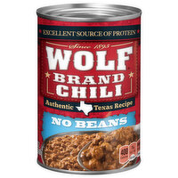Wolf Brand Chili, No Beans - 24 Ounce 