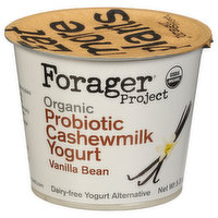 Forager Project Cashewmilk Yogurt, Dairy-Free, Organic, Vanilla Bean, Probiotic