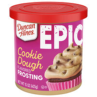 Duncan Hines Frosting, Cookie Dough Flavored - 15 Ounce 