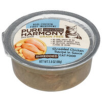 Pure Harmony Cat Food, Grain Free, Chicken Recipe in Sauce, Shredded, Super Premium - 2.8 Ounce 