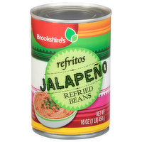 Brookshire's Refried Beans, Jalapeno