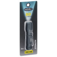 Police Security Flashlights, 60 Lumens - 1 Each