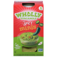 Wholly Guacamole Guacamole, Hot, Spicy, Minis - 6 Each 