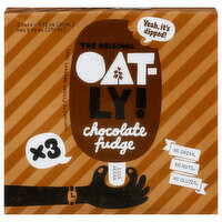 Oatly Frozen Dessert Bars, Non-Dairy, Chocolate Fudge - 3 Each 