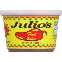 Julios Salsa, Hot - 16 Ounce 