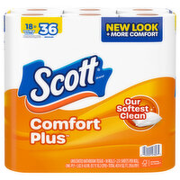 Scott Bathroom Tissue, Unscented, Double, One-Ply - 18 Each 