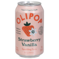 Olipop Sparkling Tonic, Strawberry Vanilla - 12 Fluid ounce 