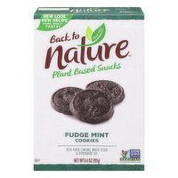 Back to Nature Cookies, Fudge Mint, Plant Based - 6.4 Ounce 