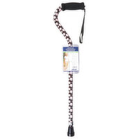 Drive Offset Cane, Foam Grip, Pink Floral - 1 Each