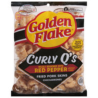 Golden Flake Chicharrones, Red Pepper, Bite Sized - 3.5 Ounce 