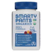 SmartyPants Men's Formula, Organics, Vegetarian Gummies - 90 Each 