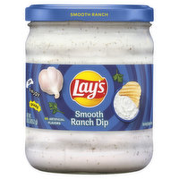 Lays Dip, Smooth Ranch - 15 Ounce 