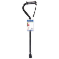 Drive Cane, Gel Grip, Offset, Black - 1 Each