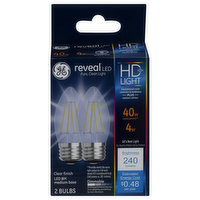 GE Light Bulbs, HD, LED, Clear Finish, 4 Watts - 1 Each 