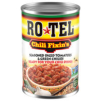 Ro-Tel Chili Fixins, Seasoned Diced Tomatoes and Green Chilies - 10 Ounce 