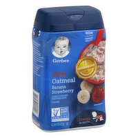 Gerber Cereal, Oatmeal Banana Strawberry, 8+ Months - 8 Ounce 