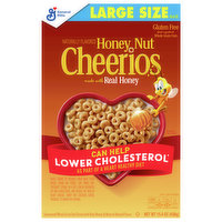 Cheerios Cereal, Honey Nut, Large Size - 15.4 Ounce 