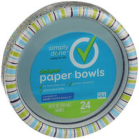 Simply Done Paper Bowls, Designer - 20 Fluid ounce 