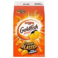 Goldfish Snack Crackers, Xtra Cheddar, Flavor Blasted, Baked - 27.3 Ounce 