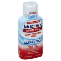 Mucinex Severe Congestion Relief, Clear & Cool - 6 Ounce 