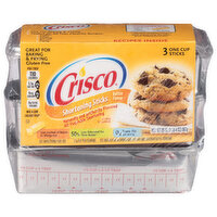 Crisco Shortening Sticks, Butter Flavor - 20 Ounce 