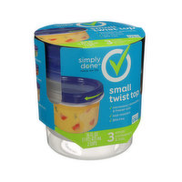 Simply Done Small Twist Top Containers & Lids - 16 Fluid ounce 