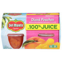 Del Monte Diced Peaches, Strawberry-Banana Flavor