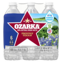 Ozarka Spring Water, 100% Natural - 6 Each
