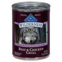 Blue Buffalo Food for Dogs, Natural, Beef & Chicken Grill - 12.5 Ounce