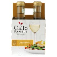 Gallo Family Vineyards Chardonnay White Wine 4 Single - 187 Millilitre 