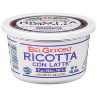 BelGioioso Ricotta con Latte, Part Skim Milk - 16 Ounce 