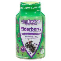 Vitafusion Gummy Vitamins, Elderberry, Natural Berry Flavor - 90 Each 