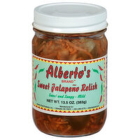 Alberto's Sweet Jalapeno Relish, Sweet & Tangy, Mild