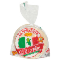 La Banderita Tortillas, White, Corn - 30 Each 