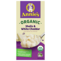 Annie's Macaroni & Cheese, Organic, Shells & White Cheddar - 6 Ounce
