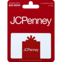 JC Penney Gift Card, $25-$500 - 1 Each 
